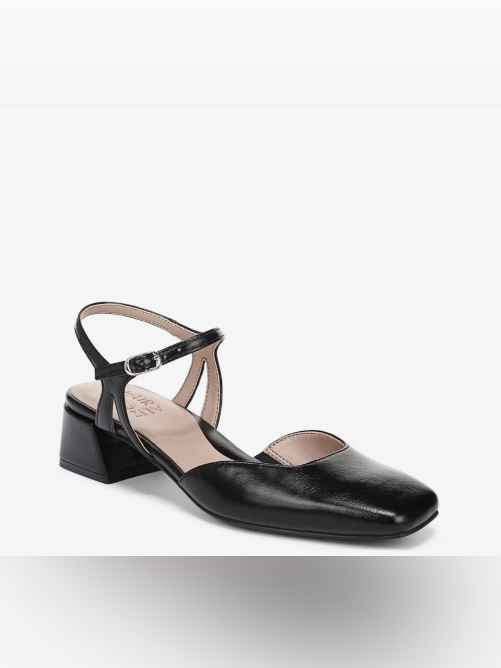Naturalizer Hattie Black Block Heel Pumps Size 6